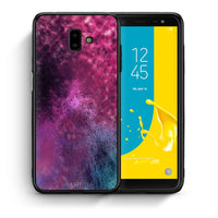 Thumbnail for Θήκη Samsung J6+ Aurora Galaxy από τη Smartfits με σχέδιο στο πίσω μέρος και μαύρο περίβλημα | Samsung J6+ Aurora Galaxy case with colorful back and black bezels