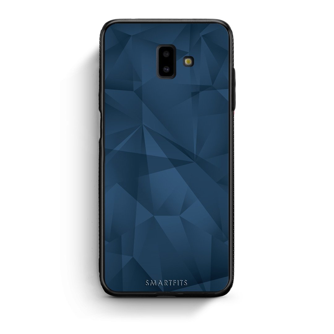 39 - samsung Galaxy J6+ Blue Abstract Geometric case, cover, bumper