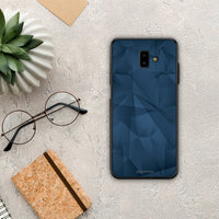 Thumbnail for Geometric Blue Abstract - Samsung Galaxy J6+ case