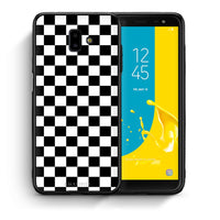 Thumbnail for Θήκη Samsung J6+ Squares Geometric από τη Smartfits με σχέδιο στο πίσω μέρος και μαύρο περίβλημα | Samsung J6+ Squares Geometric case with colorful back and black bezels