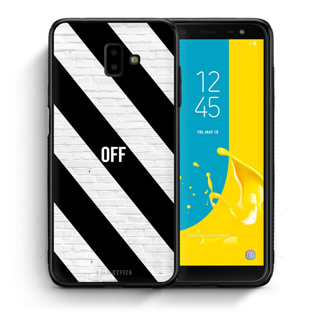 Θήκη Samsung J6+ Get Off από τη Smartfits με σχέδιο στο πίσω μέρος και μαύρο περίβλημα | Samsung J6+ Get Off case with colorful back and black bezels