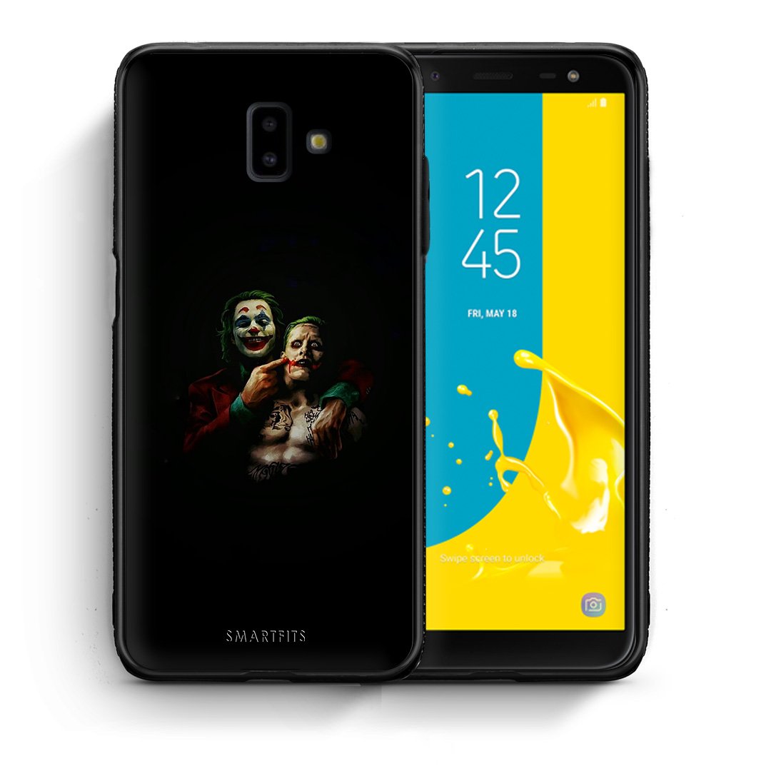 Θήκη Samsung J6+ Clown Hero από τη Smartfits με σχέδιο στο πίσω μέρος και μαύρο περίβλημα | Samsung J6+ Clown Hero case with colorful back and black bezels