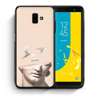 Thumbnail for Θήκη Samsung J6+ In Love από τη Smartfits με σχέδιο στο πίσω μέρος και μαύρο περίβλημα | Samsung J6+ In Love case with colorful back and black bezels