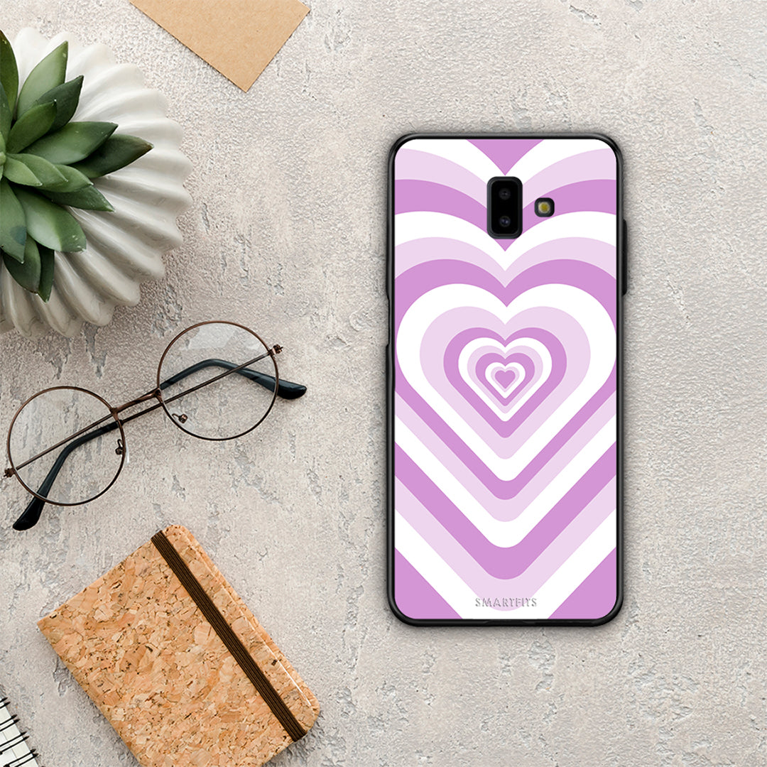 Lilac Hearts - Samsung Galaxy J6+ case