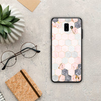 Thumbnail for Marble Hexagon Pink - Samsung Galaxy J6+ Case