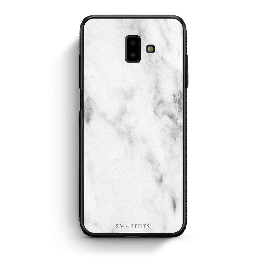 2 - samsung Galaxy J6+ White marble case, cover, bumper