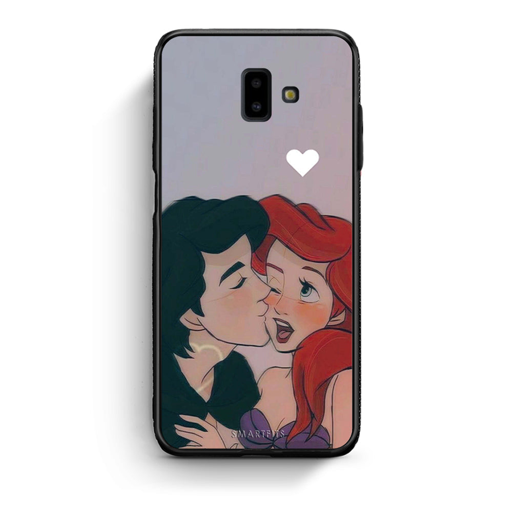 samsung J6+ Mermaid Love Θήκη Αγίου Βαλεντίνου από τη Smartfits με σχέδιο στο πίσω μέρος και μαύρο περίβλημα | Smartphone case with colorful back and black bezels by Smartfits