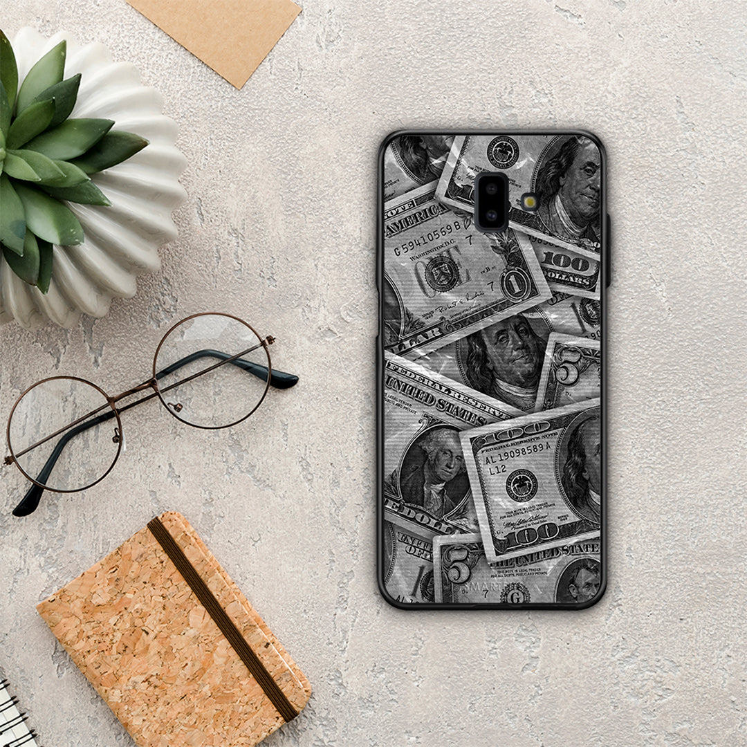 Money Dollars - Samsung Galaxy J6+ case