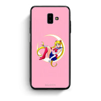 Thumbnail for samsung J6+ Moon Girl θήκη από τη Smartfits με σχέδιο στο πίσω μέρος και μαύρο περίβλημα | Smartphone case with colorful back and black bezels by Smartfits