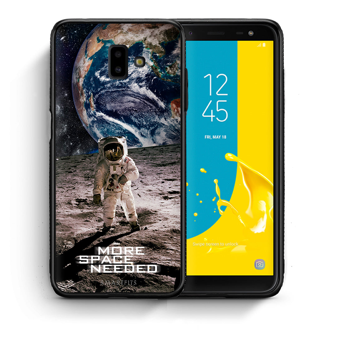 Θήκη Samsung J6+ More Space από τη Smartfits με σχέδιο στο πίσω μέρος και μαύρο περίβλημα | Samsung J6+ More Space case with colorful back and black bezels