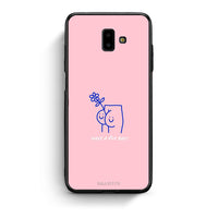 Thumbnail for samsung J6+ Nice Day θήκη από τη Smartfits με σχέδιο στο πίσω μέρος και μαύρο περίβλημα | Smartphone case with colorful back and black bezels by Smartfits