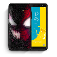 Thumbnail for Θήκη Samsung J6+ SpiderVenom PopArt από τη Smartfits με σχέδιο στο πίσω μέρος και μαύρο περίβλημα | Samsung J6+ SpiderVenom PopArt case with colorful back and black bezels
