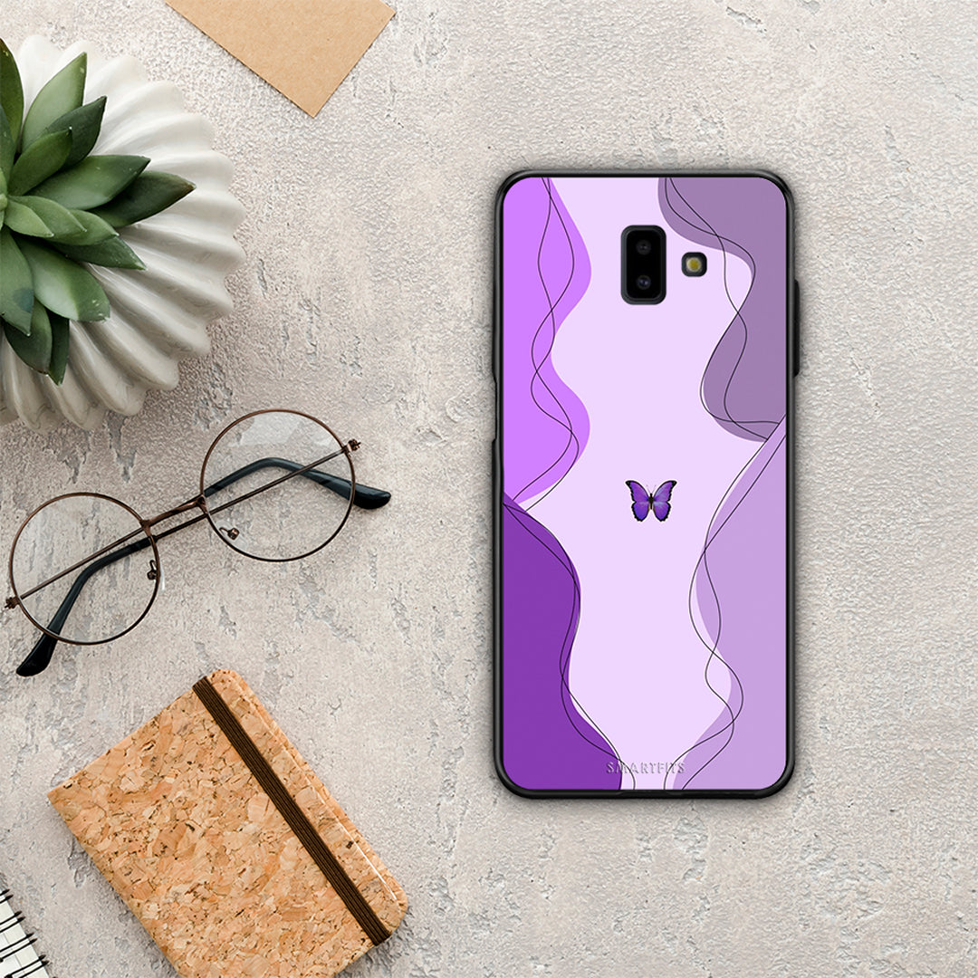 Purple Mariposa - Samsung Galaxy J6+ case