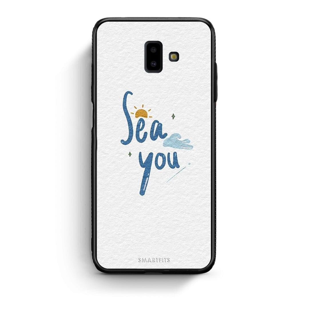 samsung J6+ Sea You Θήκη από τη Smartfits με σχέδιο στο πίσω μέρος και μαύρο περίβλημα | Smartphone case with colorful back and black bezels by Smartfits