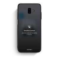 Thumbnail for samsung J6+ Sensitive Content θήκη από τη Smartfits με σχέδιο στο πίσω μέρος και μαύρο περίβλημα | Smartphone case with colorful back and black bezels by Smartfits