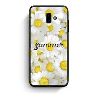 Thumbnail for samsung J6+ Summer Daisies Θήκη από τη Smartfits με σχέδιο στο πίσω μέρος και μαύρο περίβλημα | Smartphone case with colorful back and black bezels by Smartfits