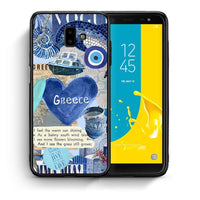 Thumbnail for Θήκη Samsung J6+ Summer In Greece από τη Smartfits με σχέδιο στο πίσω μέρος και μαύρο περίβλημα | Samsung J6+ Summer In Greece case with colorful back and black bezels