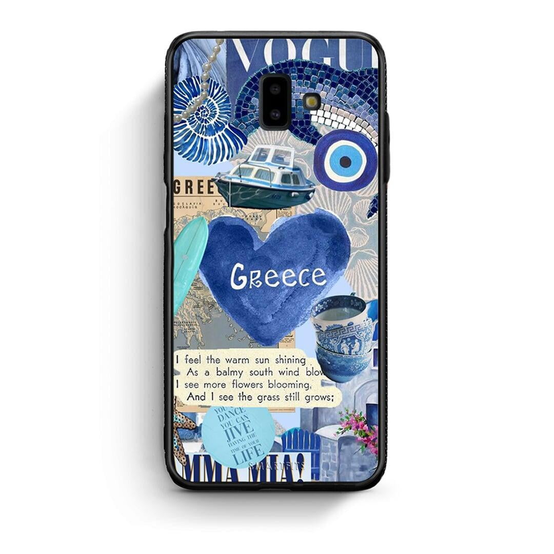samsung J6+ Summer In Greece Θήκη από τη Smartfits με σχέδιο στο πίσω μέρος και μαύρο περίβλημα | Smartphone case with colorful back and black bezels by Smartfits