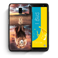 Thumbnail for Θήκη Αγίου Βαλεντίνου Samsung J6+ Sunset Dreams από τη Smartfits με σχέδιο στο πίσω μέρος και μαύρο περίβλημα | Samsung J6+ Sunset Dreams case with colorful back and black bezels