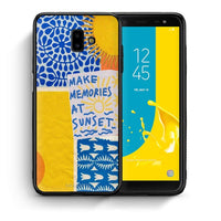 Thumbnail for Θήκη Samsung J6+ Sunset Memories από τη Smartfits με σχέδιο στο πίσω μέρος και μαύρο περίβλημα | Samsung J6+ Sunset Memories case with colorful back and black bezels