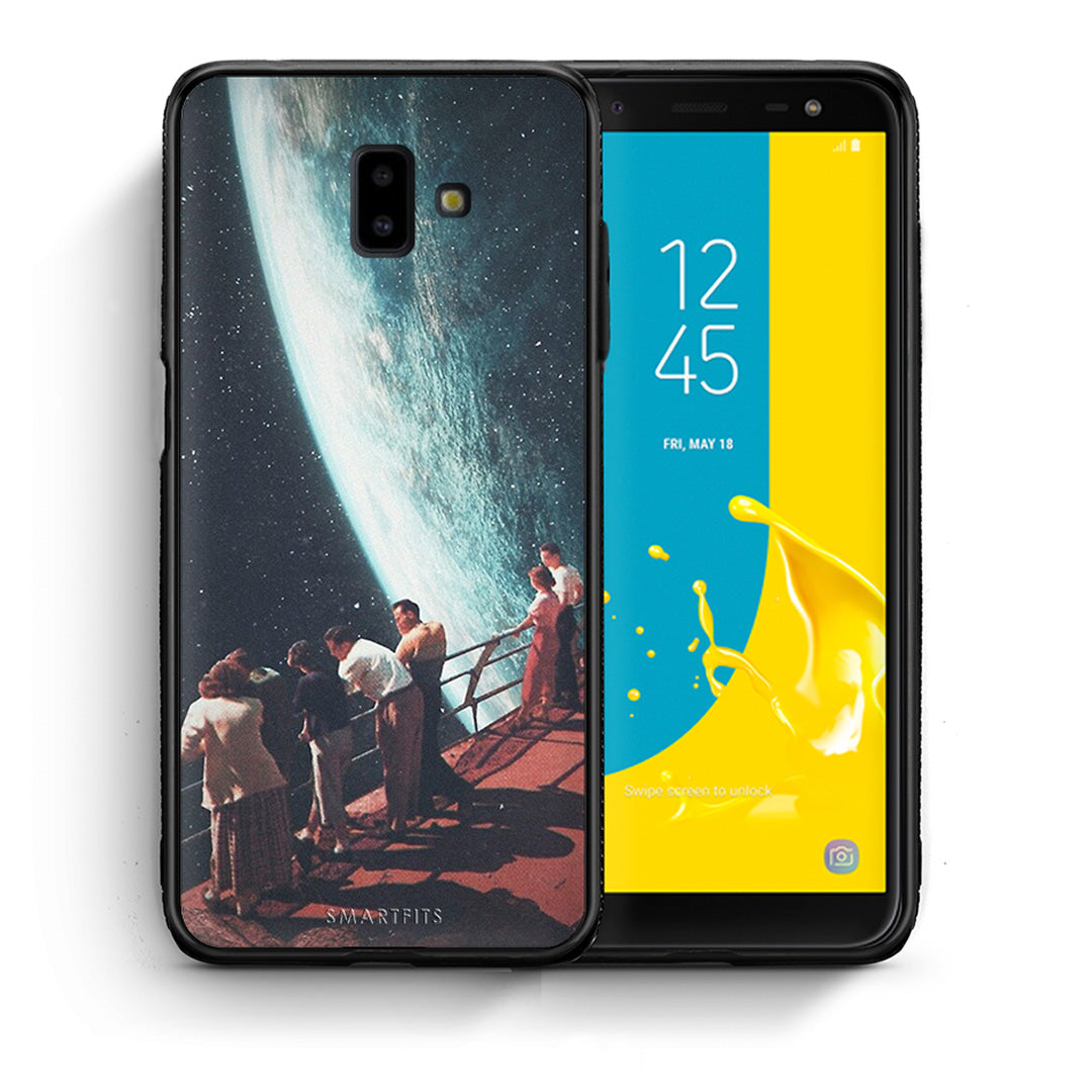 Θήκη Samsung J6+ Surreal View από τη Smartfits με σχέδιο στο πίσω μέρος και μαύρο περίβλημα | Samsung J6+ Surreal View case with colorful back and black bezels