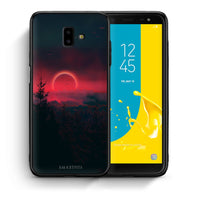Thumbnail for Θήκη Samsung J6+ Sunset Tropic από τη Smartfits με σχέδιο στο πίσω μέρος και μαύρο περίβλημα | Samsung J6+ Sunset Tropic case with colorful back and black bezels