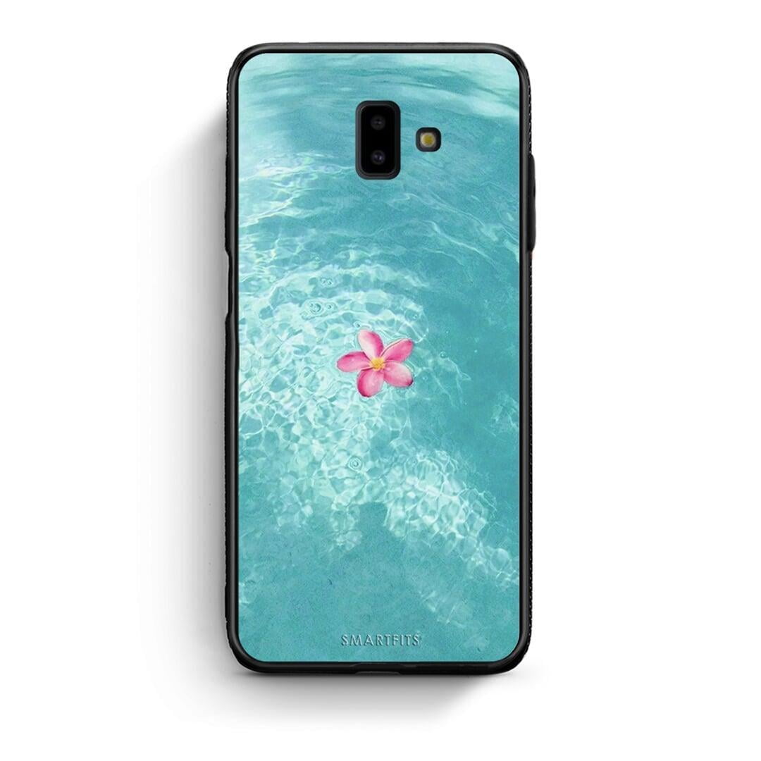 samsung J6+ Water Flower Θήκη από τη Smartfits με σχέδιο στο πίσω μέρος και μαύρο περίβλημα | Smartphone case with colorful back and black bezels by Smartfits