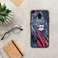 Thumbnail for PopArt Lion Designer - Samsung Galaxy J6 case