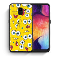 Thumbnail for Θήκη Samsung J6 Sponge PopArt από τη Smartfits με σχέδιο στο πίσω μέρος και μαύρο περίβλημα | Samsung J6 Sponge PopArt case with colorful back and black bezels