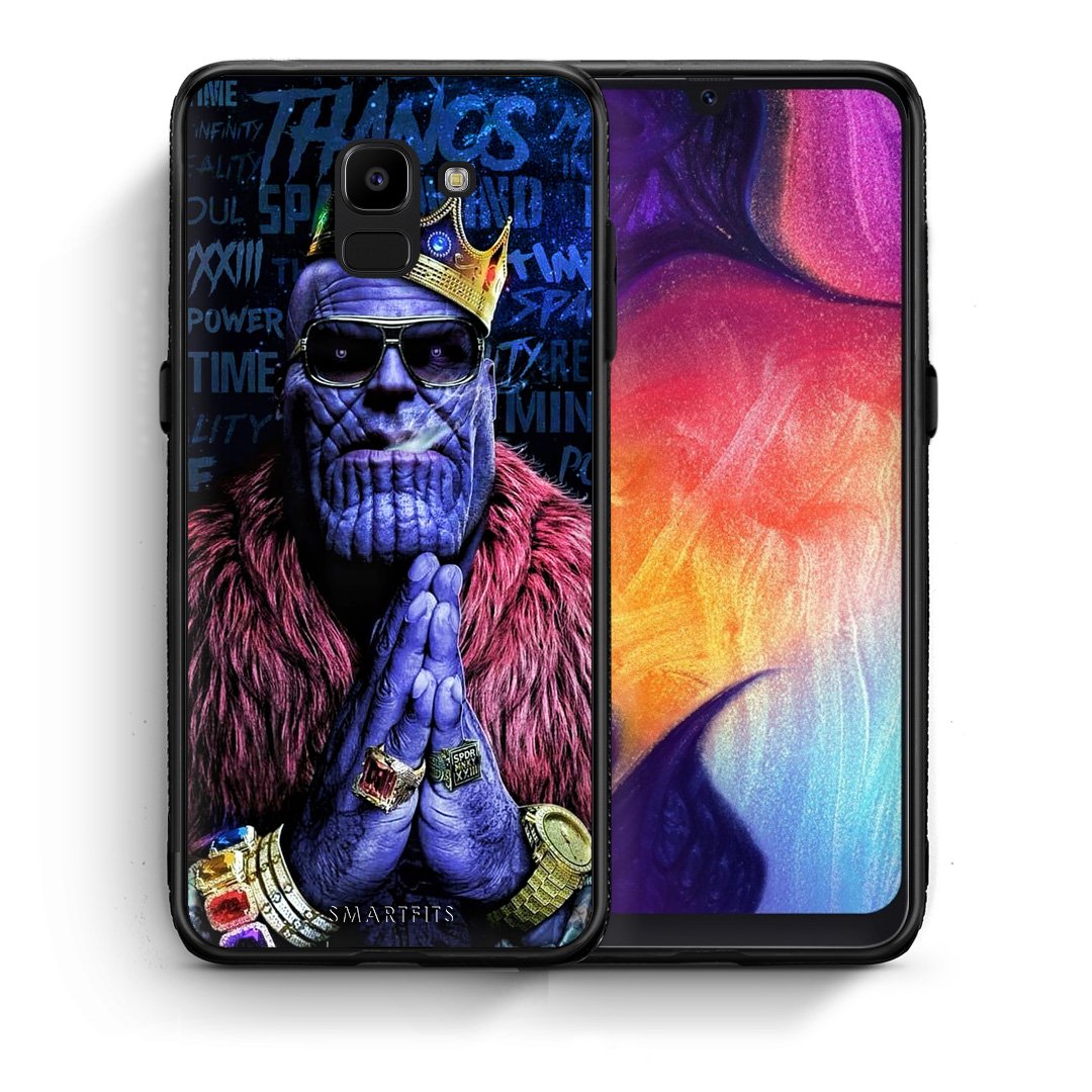 Θήκη Samsung J6 Thanos PopArt από τη Smartfits με σχέδιο στο πίσω μέρος και μαύρο περίβλημα | Samsung J6 Thanos PopArt case with colorful back and black bezels