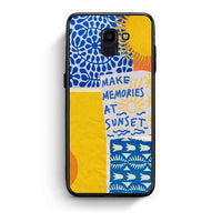Thumbnail for samsung J6 Sunset Memories Θήκη από τη Smartfits με σχέδιο στο πίσω μέρος και μαύρο περίβλημα | Smartphone case with colorful back and black bezels by Smartfits