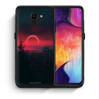 Thumbnail for Θήκη Samsung J6 Sunset Tropic από τη Smartfits με σχέδιο στο πίσω μέρος και μαύρο περίβλημα | Samsung J6 Sunset Tropic case with colorful back and black bezels