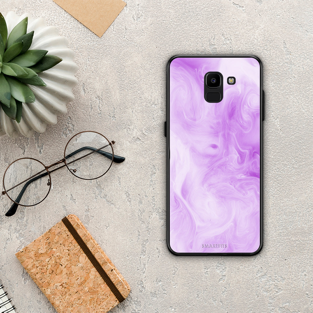Watercolor Lavender - Samsung Galaxy J6 case