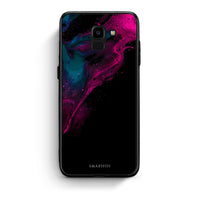 Thumbnail for 4 - samsung J6 Pink Black Watercolor case, cover, bumper