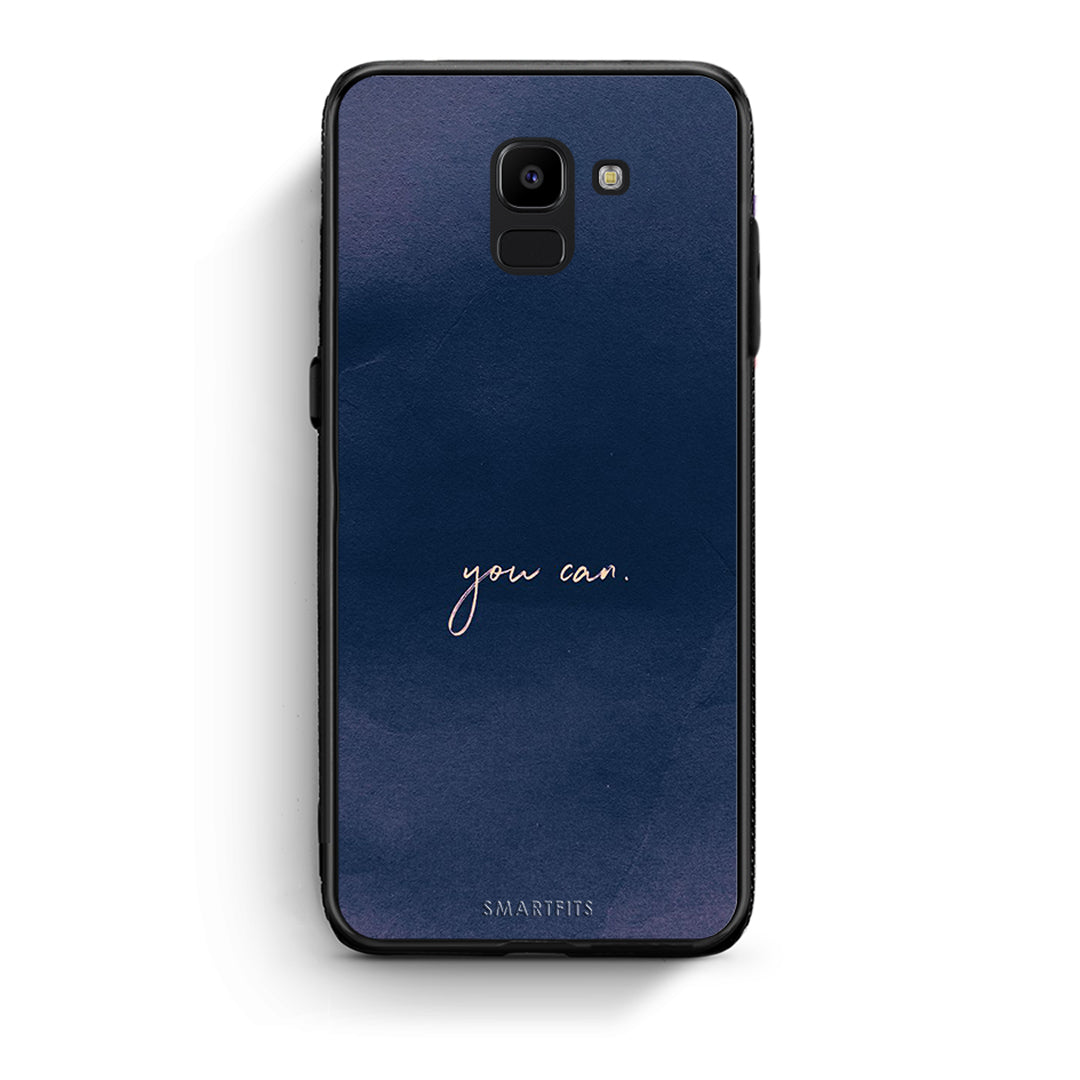 samsung J6 You Can θήκη από τη Smartfits με σχέδιο στο πίσω μέρος και μαύρο περίβλημα | Smartphone case with colorful back and black bezels by Smartfits