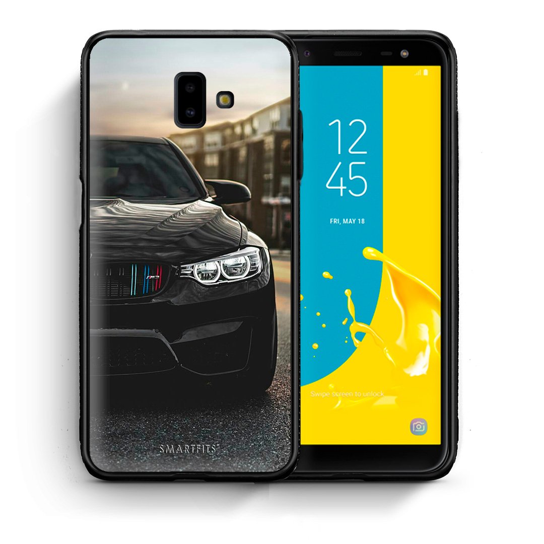 Θήκη Samsung J6+ M3 Racing από τη Smartfits με σχέδιο στο πίσω μέρος και μαύρο περίβλημα | Samsung J6+ M3 Racing case with colorful back and black bezels