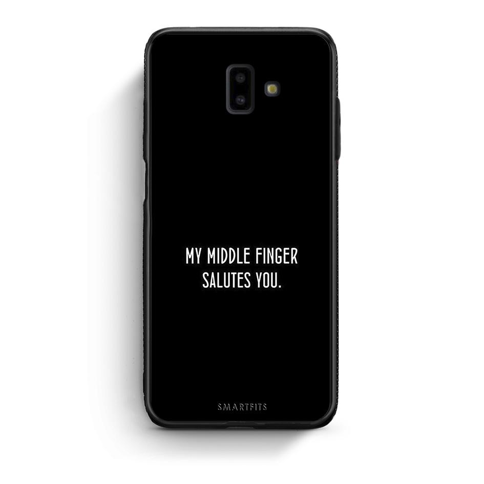 samsung J6+ Salute θήκη από τη Smartfits με σχέδιο στο πίσω μέρος και μαύρο περίβλημα | Smartphone case with colorful back and black bezels by Smartfits