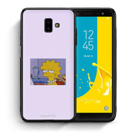 Thumbnail for Θήκη Samsung J6+ So Happy από τη Smartfits με σχέδιο στο πίσω μέρος και μαύρο περίβλημα | Samsung J6+ So Happy case with colorful back and black bezels