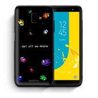 Thumbnail for Θήκη Samsung J6+ AFK Text από τη Smartfits με σχέδιο στο πίσω μέρος και μαύρο περίβλημα | Samsung J6+ AFK Text case with colorful back and black bezels