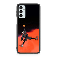 Thumbnail for Samsung M13 Basketball Hero θήκη από τη Smartfits με σχέδιο στο πίσω μέρος και μαύρο περίβλημα | Smartphone case with colorful back and black bezels by Smartfits