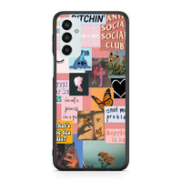 Thumbnail for Samsung M13 Collage Bitchin Θήκη Αγίου Βαλεντίνου από τη Smartfits με σχέδιο στο πίσω μέρος και μαύρο περίβλημα | Smartphone case with colorful back and black bezels by Smartfits