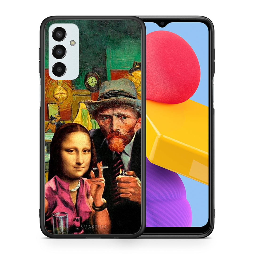 Θήκη Samsung M13 Funny Art από τη Smartfits με σχέδιο στο πίσω μέρος και μαύρο περίβλημα | Samsung M13 Funny Art case with colorful back and black bezels