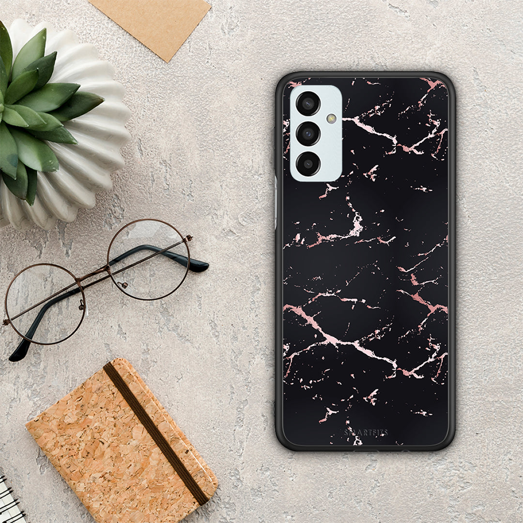 Marble Black Rosegold - Samsung Galaxy M13 case