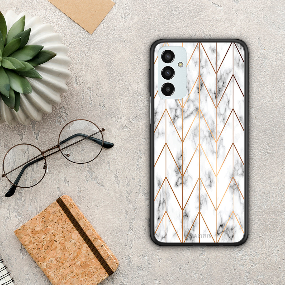 Marble Gold Geometric - Samsung Galaxy M13 case