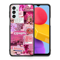 Thumbnail for Θήκη Αγίου Βαλεντίνου Samsung M13 Pink Love από τη Smartfits με σχέδιο στο πίσω μέρος και μαύρο περίβλημα | Samsung M13 Pink Love case with colorful back and black bezels