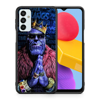 Thumbnail for Θήκη Samsung M13 Thanos PopArt από τη Smartfits με σχέδιο στο πίσω μέρος και μαύρο περίβλημα | Samsung M13 Thanos PopArt case with colorful back and black bezels