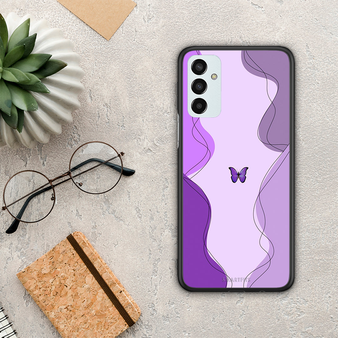 Purple Mariposa - Samsung Galaxy M13 case