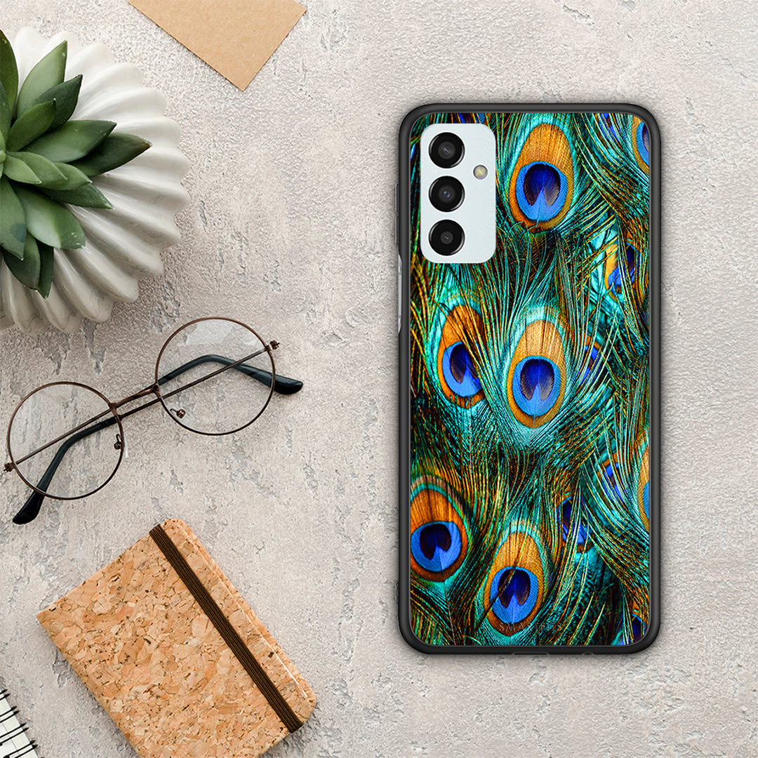 Real Peacock Feathers - Samsung Galaxy M13 case