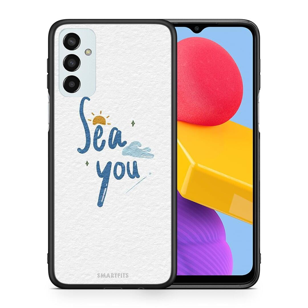 Θήκη Samsung M13 Sea You από τη Smartfits με σχέδιο στο πίσω μέρος και μαύρο περίβλημα | Samsung M13 Sea You case with colorful back and black bezels