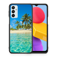 Thumbnail for Θήκη Samsung M13 Tropical Vibes από τη Smartfits με σχέδιο στο πίσω μέρος και μαύρο περίβλημα | Samsung M13 Tropical Vibes case with colorful back and black bezels